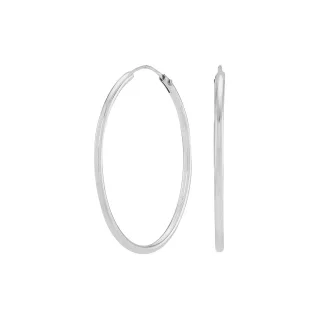Creolen HOOP 30 mm 925/- Silber rhodiniert