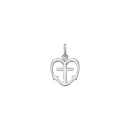 Herzanhänger Glaube an Liebe und Hoffnung 925/-...