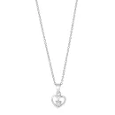 Collier Herz mit Zirkonia 925/- Silber rhodiniert