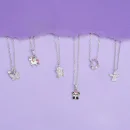 Halskette Einhorn 925/- Silber rhodiniert mit Emaille