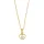 Collier mit Herz und rosa Zirkonia 925/- Silber vergoldet