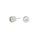 Ohrstecker 925/- Silber rhodiniert mit Zirkonia in einer...