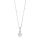Halskette Kugel mit Zirkonia 925/- Silber rhodiniert