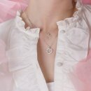 Halskette Herz 925/- Silber rhodiniert mit Zirkonia