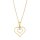 Halskette Herz in Herz 925/- Silber vergoldet