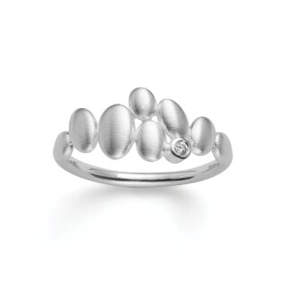 Bastian Inverun Ring Zen Rocks 925/- Silber mit Diamant