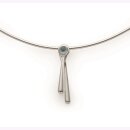 Bastian Inverun Anhänger 925/- Silber mit Blautopas