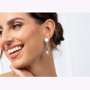 Bastian Inverun Ohrhänger Nexus 925/- Silber matt