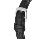 Damenuhr Dugena Slim Line Schwarz Lederband schwarz