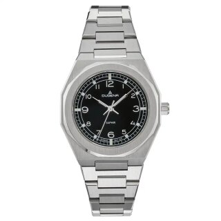 Damenuhr Dugen Müchen Schwarz Edelstahl