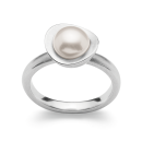 Bastian Inverun Ring Wavy Pearl aus rhodiniertem Silber...