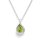 Bastian Inverun Anhänger Pear Cut Peridot Sattgrüner Peridot mit poliertem 925/- Silber
