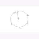 Fußkette von Sif Jacobs in 925/- Silber rhodiniert...