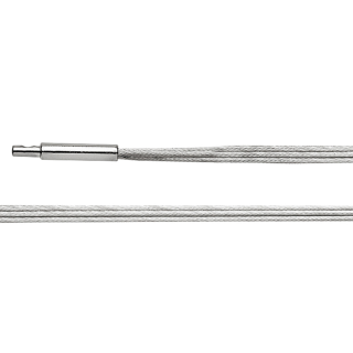 Raffinierte, 45cm-lange Dreifachkette mit Bajonettverschluss, 925/- Sterlingsilber.