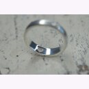 Bastian Inverun Ring mit Herzdetail aus mattiertem Silber mit einem Brillant