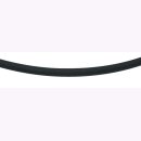 Collier Kautschuk, 45cm Schwarz, Verschluss: Bajonett 925/-