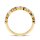 Ring aus 925/- Silber vergoldet mit Zirkonia-Baguette