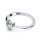 Ring aus 925/- Silber mit eine Zirkonia in Herzform