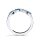 Ring aus 925/- Zirkonia mit blauen und weißen Zirkonia